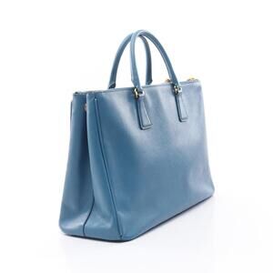Prada SAFFIANO LUX Galleria Tote Bag Leather Blue